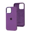 Чехол для iPhone 12 Pro Max Silicone Case Full (Metal Frame and Buttons) с металической рамкой и кнопками Purple
