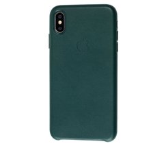 Чехол для iPhone Xs Max Leather classic "forest green"