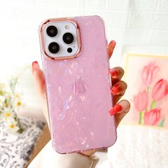 Чехол для iPhone 13 Мраморный Marble case Pink