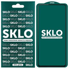 Захисне скло SKLO 5D (full glue) для Xiaomi Redmi Note 10 / Note 10s Чорний