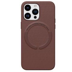 Чохол для iPhone 14 New Leather Case With Magsafe Brown