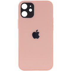 TPU+Glass чохол GLOSSY Logo Full camera для Apple iPhone 12 mini (5.4") (Рожевий)