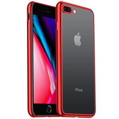 Прозорий силіконовий чохол з глянсовою окантовкою Full Camera для Apple iPhone 7 plus / 8 plus (5.5) Червоний