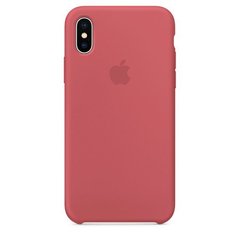 Чехол silicone case for iPhone XS Max Camelia / Красный