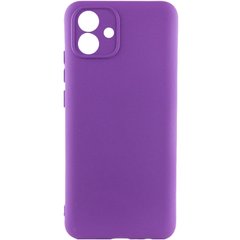 Чехол для Samsung Galaxy A04e Silicone Full camera закрытый низ + защита камеры Фиолетовый / Purple