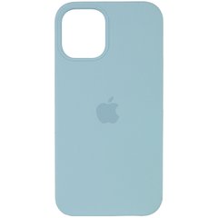 Чехол silicone case for iPhone 12 mini (5.4") ( Бирюзовый/Light blue)