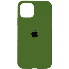 Чехол для Apple iPhone 11 Pro (5.8") Silicone Full / закрытый низ (Зеленый / Army green)