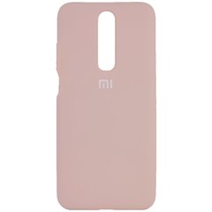 Чехол для Xiaomi Redmi K30 / Poco X2 Silicone Full (Розовый / Pink Sand) c закрытым низом и микрофиброю