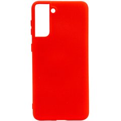 Чехол Silicone Cover Full without Logo (A) для Samsung Galaxy S21 Plus (Красный / Red)
