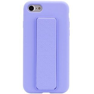 Чехол Silicone Case Hand Holder для Apple iPhone 7 / 8 / SE (2020) (4.7") (Сиреневый / Dasheen)