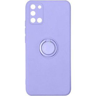 Чохол TPU Candy Ring Full Camera для Samsung Galaxy A31 (Бузковий / Dasheen)