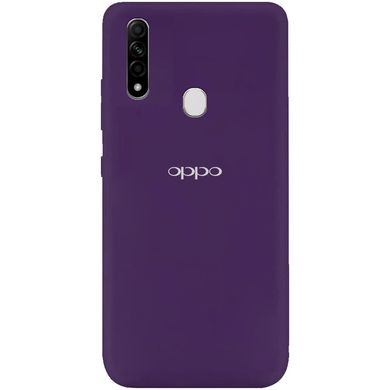 Чохол для Oppo A31 Silicone Full з закритим низом і мікрофіброю Фіолетовий / Purple
