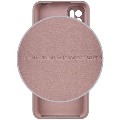 Чохол Silicone Cover Full Camera (AA) для Xiaomi Redmi Note 10 5G / Poco M3 Pro Сірий / Lavender