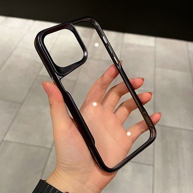 Чохол для Iphone 13 Pro Max Metal HD Clear Case Black