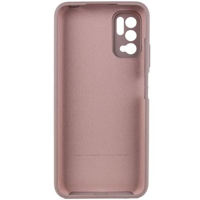 Чехол Silicone Cover Full Camera (AA) для Xiaomi Redmi Note 10 5G / Poco M3 Pro Серый / Lavender