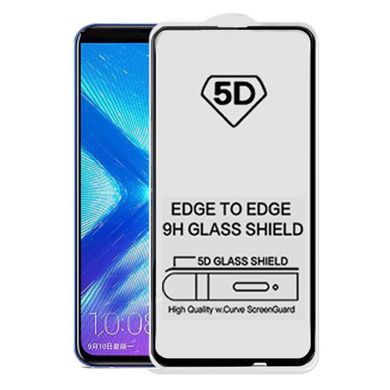 5D стекло для Huawei P Smart Z Черное Полный клей / Full glue