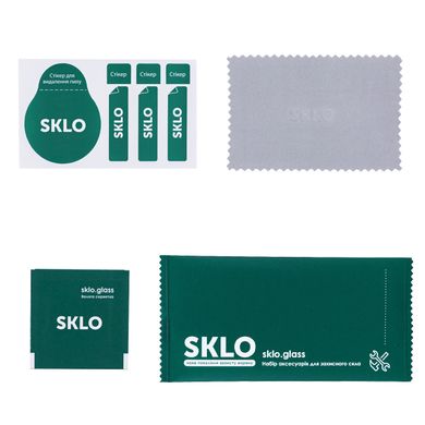 Защитное стекло SKLO 5D (full glue) для Xiaomi Redmi Note 10 / Note 10s Черный