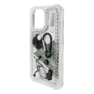 Чохол об'ємний ручної роботи для iPhone 14 Plus That's My&reg; Сlassic Series. Metal Black