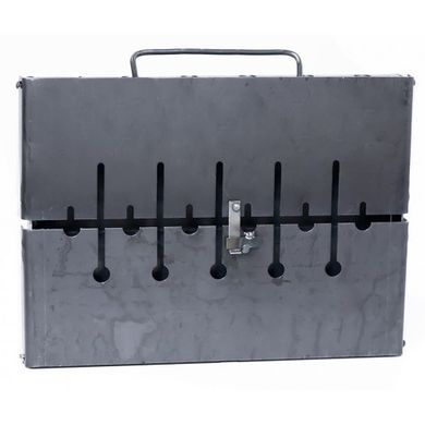 Раскладной мангал чемодан 2 мм на 6 шампуров толщина 2 мм