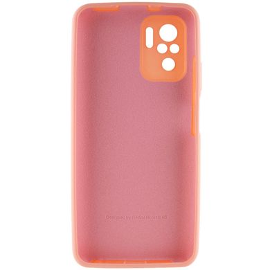Чехол Silicone Cover Full Camera (AA) для Xiaomi Redmi Note 10 / Note 10s Розовый / Pudra