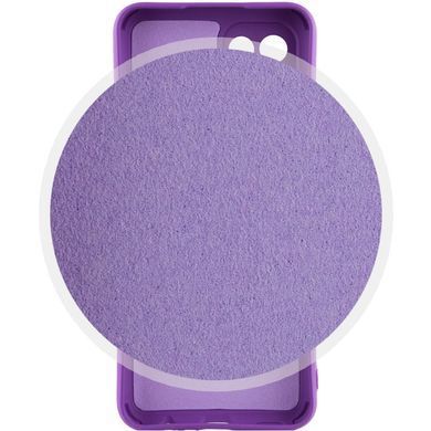 Чехол для Samsung Galaxy A04e Silicone Full camera закрытый низ + защита камеры Фиолетовый / Purple