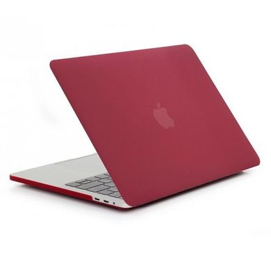 Чехол накладка Matte HardShell Case для MacBook Pro 13" (2016/2017/2018/2019) Wine Red