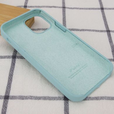 Чехол silicone case for iPhone 12 Pro / 12 (6.1") (Бирюзовый / Light blue)
