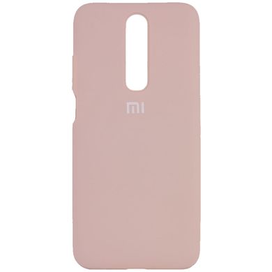 Чехол для Xiaomi Redmi K30 / Poco X2 Silicone Full (Розовый / Pink Sand) c закрытым низом и микрофиброю
