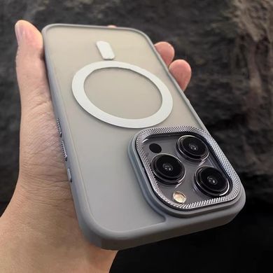 Противоударный чехол для iPhone 11 Nofelet MATT Case with MagSafe Titanium Grey / Серый
