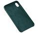 Чехол для iPhone Xs Max Leather classic "forest green"
