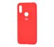 Чехол для Xiaomi Redmi 7 Silicone Full Красный с закрытым низом и микрофиброй