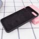 Чехол для Apple iPhone 7 plus / 8 plus Silicone Case Full с микрофиброй и закрытым низом (5.5"") Черный / Black
