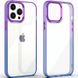 Чохол TPU+PC Fresh sip series для Apple iPhone 12 Pro / 12 (6.1") Синій / Фіолетовий