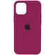 Чехол для Apple iPhone 14 Pro Max Silicone Case Full / закрытый низ Бордовый / Maroon