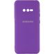 Чехол для Samsung Galaxy S10e Silicone Full camera закрытый низ + защита камеры Фиолетовый / Purple