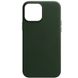 Кожаный чехол Leather Case (AAA) для Apple iPhone 13 (6.1"") Зеленый / Sequoia Green