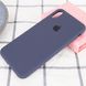 Чехол для Apple iPhone XR (6.1"") Silicone Case Full с микрофиброй и закрытым низом Темный Синий / Midnight Blue