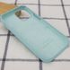 Чехол silicone case for iPhone 12 mini (5.4") ( Бирюзовый/Light blue)