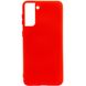 Чохол Silicone Cover Full without Logo (A) для Samsung Galaxy S21 Plus (Червоний / Red)