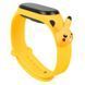 Силіконовий ремінець Cartoon Face для Xiaomi Mi Band 5 (Жовтий / Пікачу)