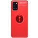 TPU чехол Deen ColorRing под магнитный держатель (opp) для Samsung Galaxy A31 (Красный / Красный)