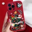 Чехол новогодний для Iphone 14 Pro Max Christmas Series ver 6