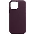 Шкіряний чохол Leather Case (AAA) для Apple iPhone 13 (6.1"") Бордовий / Dark Cherry
