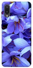 Чехол для Samsung Galaxy A02 PandaPrint Фиолетовый сад цветы