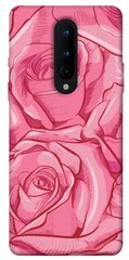 Чехол для OnePlus 8 PandaPrint Розы карандашом цветы