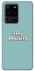 Чохол для Samsung Galaxy S20 Ultra PandaPrint Stay positive написи