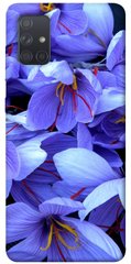 Чехол для Samsung Galaxy A71 PandaPrint Фиолетовый сад цветы