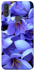 Чехол для Samsung Galaxy A11 PandaPrint Фиолетовый сад цветы