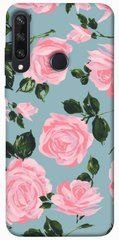 Чехол для Huawei Y6p PandaPrint Розовый принт цветы