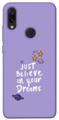 Чехол для Xiaomi Redmi Note 7 / Note 7 Pro / Note 7s PandaPrint Just believe in your Dreams надписи